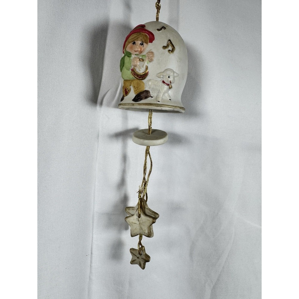 VTG 1980 Jasco‎ 'Christmas Chimes' Handpainted Drummer Boy Bell Ornament